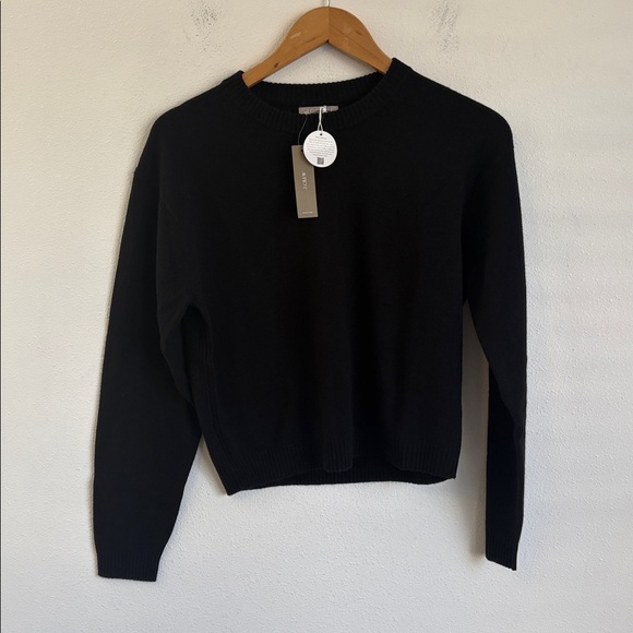 J Crew Perfect cashmere crewneck sweater XS Black - Picture 6 of 8